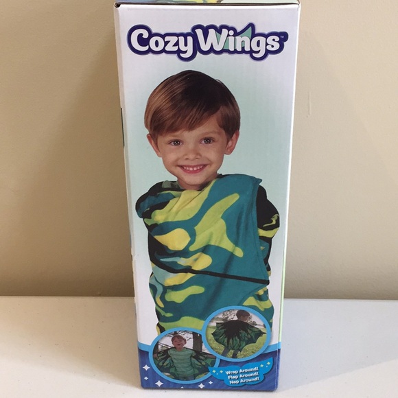 Cozy Wings Dragon Kids Wings Wearable Blanket Wrap New in Package - Picture 6 of 11